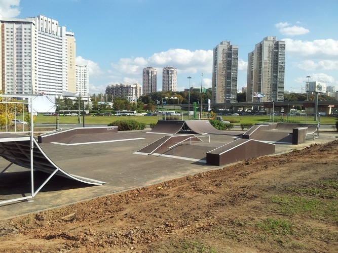 Скейт-парк в г. Москва, ЮЗАО, парк “Никулино”