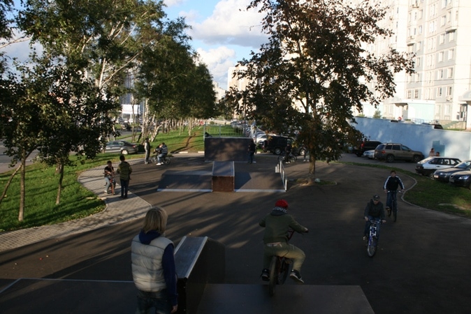 Скейт-парк на Ленинском проспекте, г.Москва