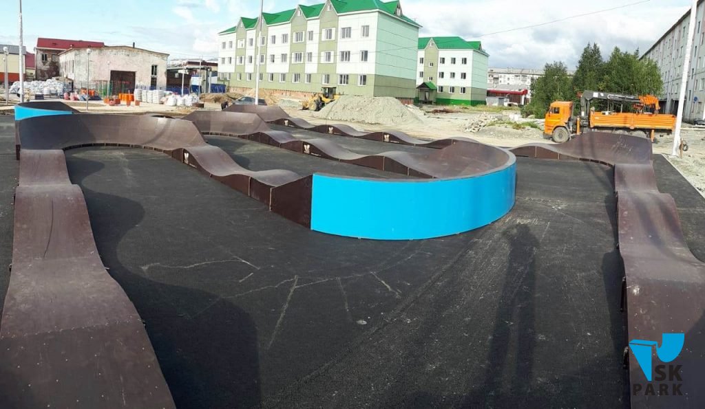 Модульный памп трек в п.Харп (ЯНАО) / Modular pump track in Harp, Russia