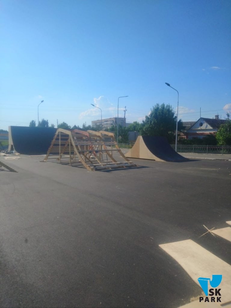 Монтаж скейт парка в г.Саки